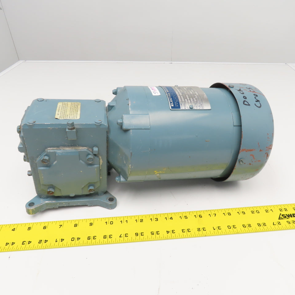 Electra Motors 10:1 Ratio 3/4Hp 230/460V 3Ph RH 173RPM Output Gear Motor