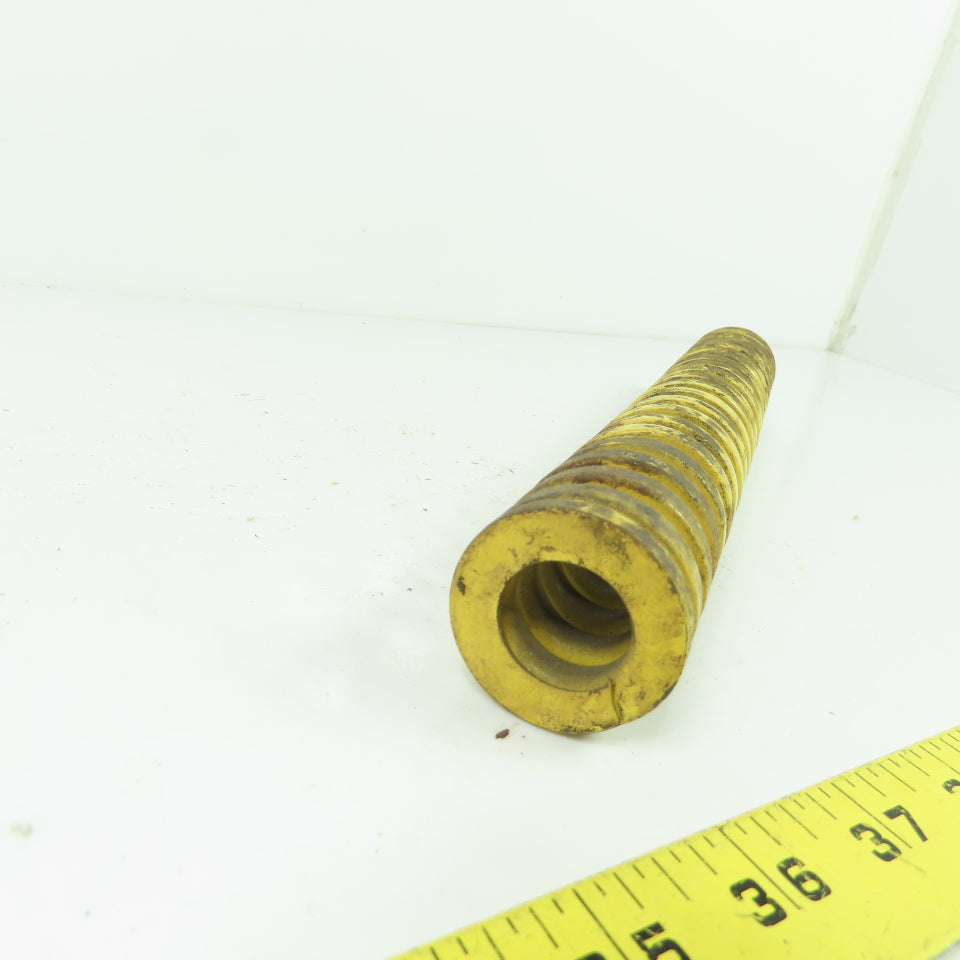 1-1/2" OD x 13/16" ID Flat Wire Compression Orange Die Spring 10" OAL