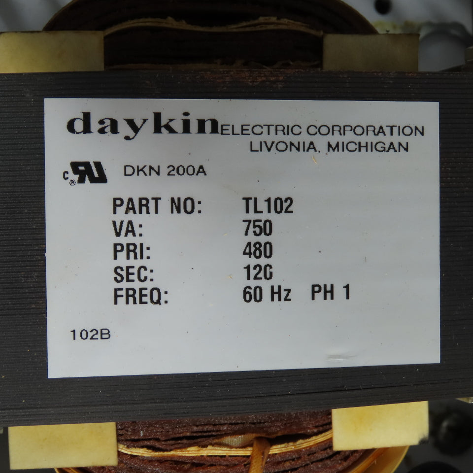 Daykin LTFS-13 750VA Transformer 480V to 120V w/ Disconnect