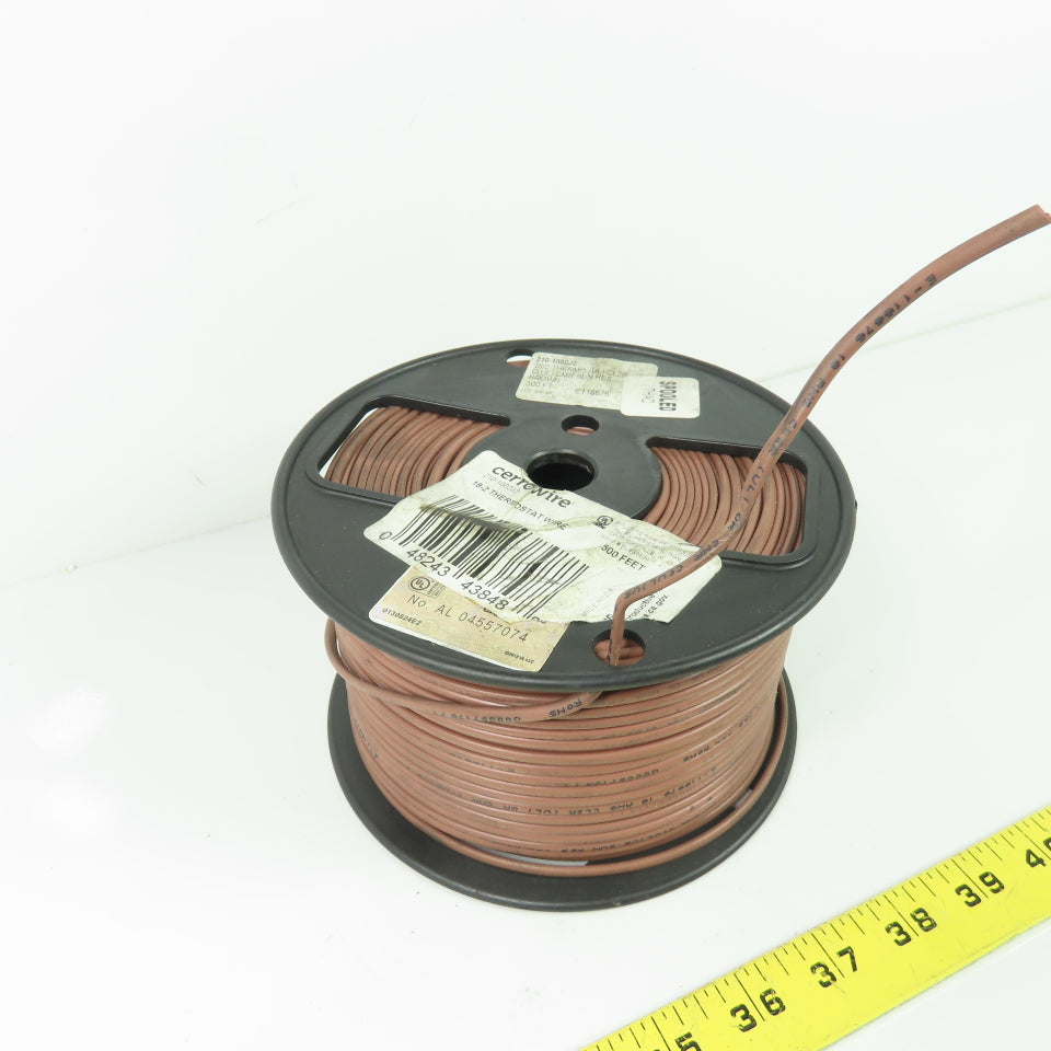 Cerrowire 18AWG 2-Strand 18/2 Brown Thermostat Wire CL2R Or CMR 500'