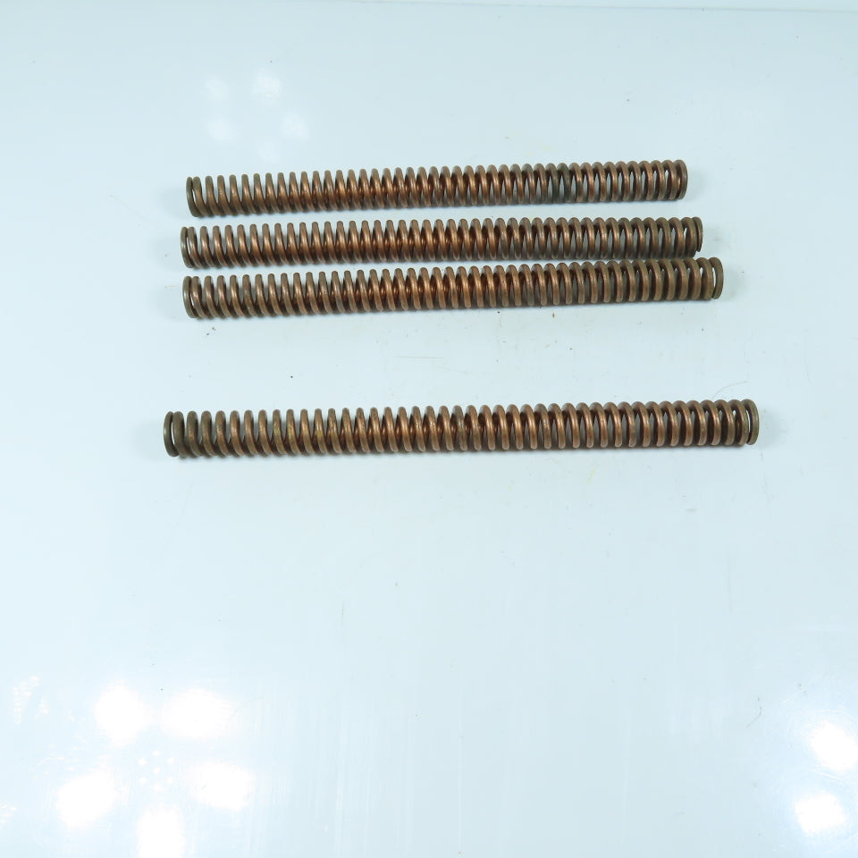 1" OD x 1/2" ID x 12-1/4" OAL Flat Wire Copper Colored Die Spring Lot/4