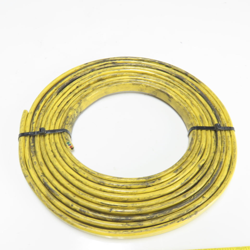 Duct-O-Wire 10AWG 4/C Yellow Stranded Copper Outdoor Flat Wire 600V 22'