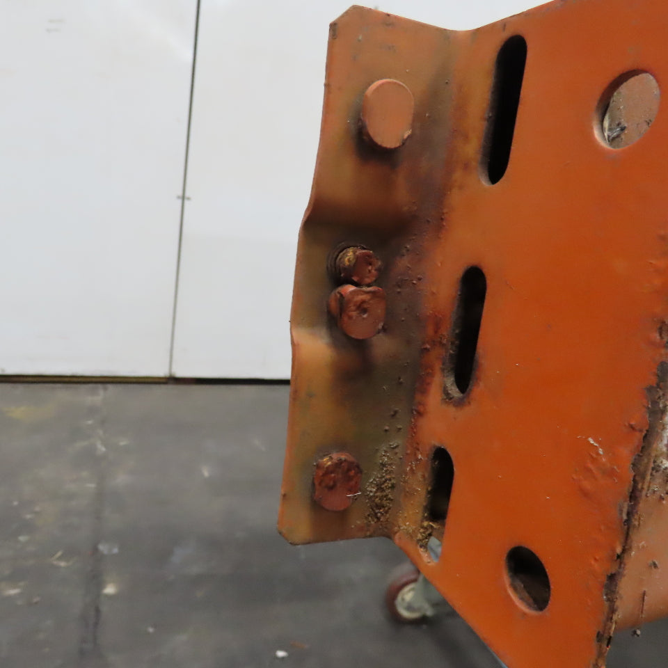 96" x 5-1/2" Shaved Pin/Teardrop Warehouse Pallet Racking Beam Shelf Support Arm