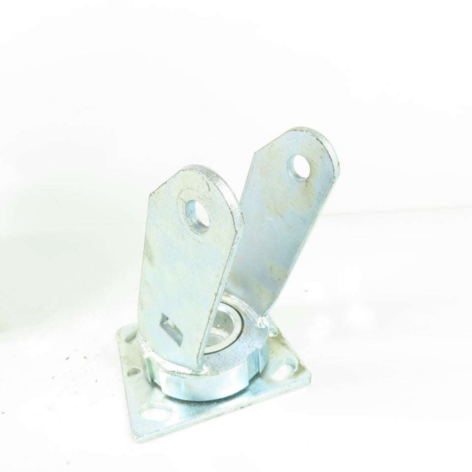 7" OD x 2" Swivel Top Mount Rubber Over Cast Iron Caster