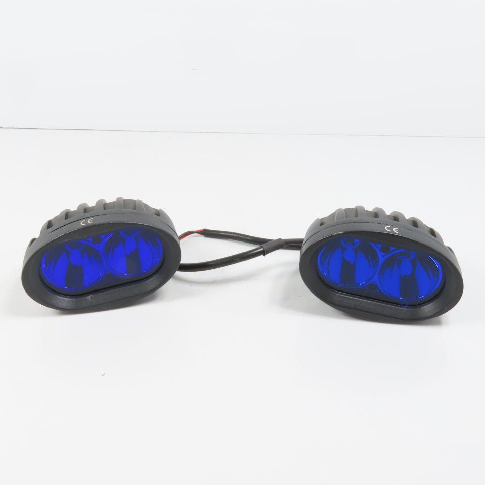 BD-F040BS LED Blue Safety Forklift Warning Light Spotlight Arrow Beam 12V Lot/2