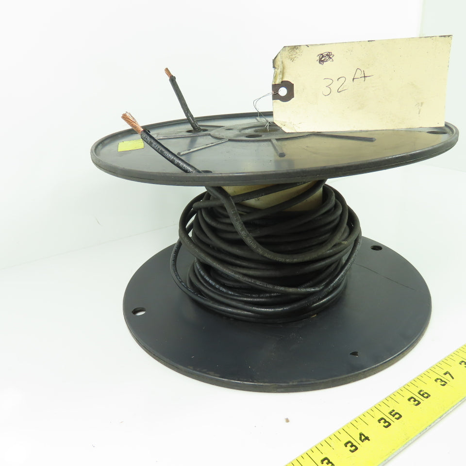 8AWG AWM/THHN/THWN-2 Black Stranded Copper Wire 600V 32'