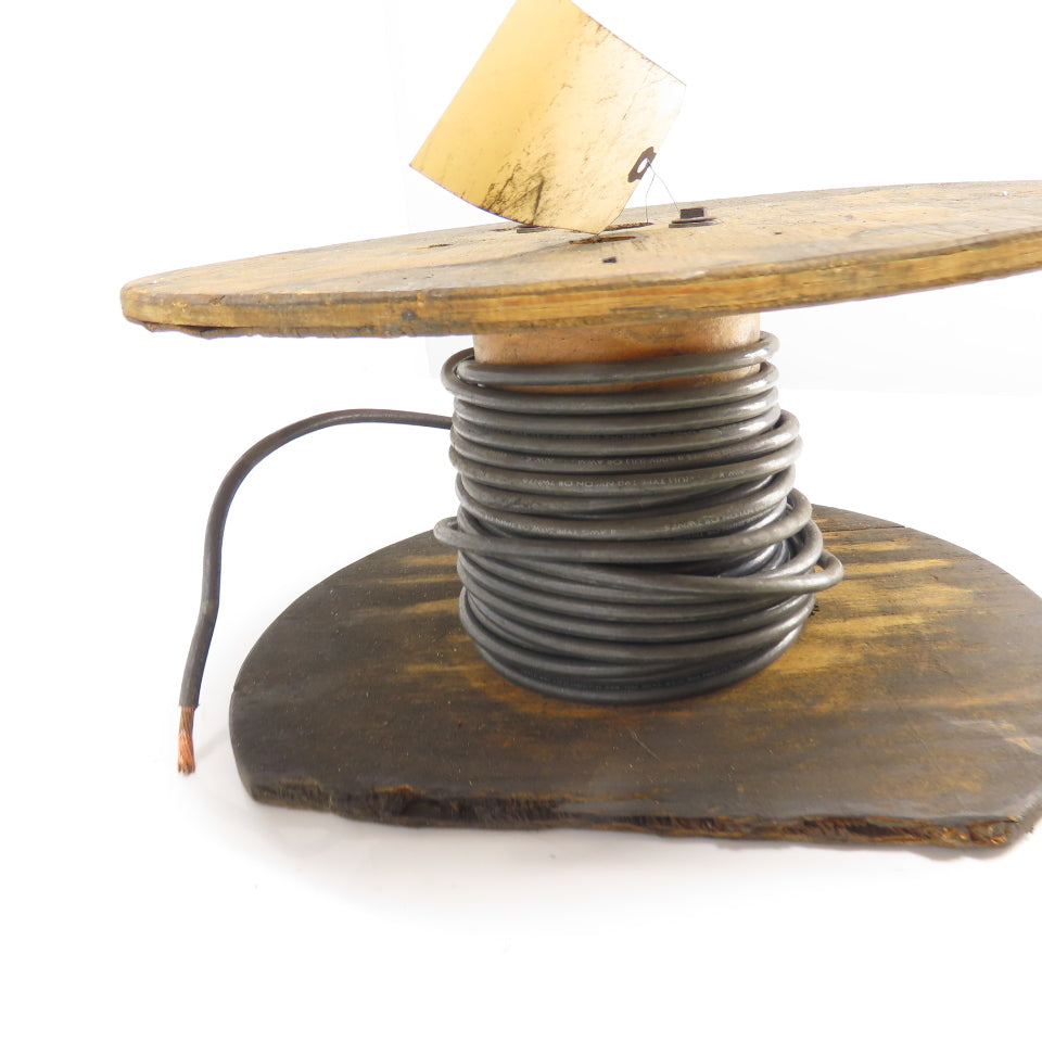 4AWG MTW/THHN/THWN Black Stranded Copper Wire 600V 25'