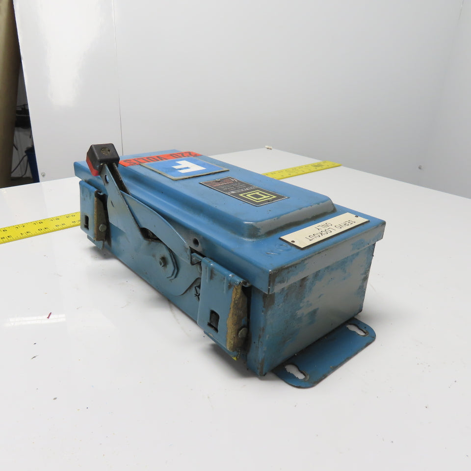 Square D HU36IAWK 30A Non Fusible Safety Disconnect Switch 3Ph 600VAC