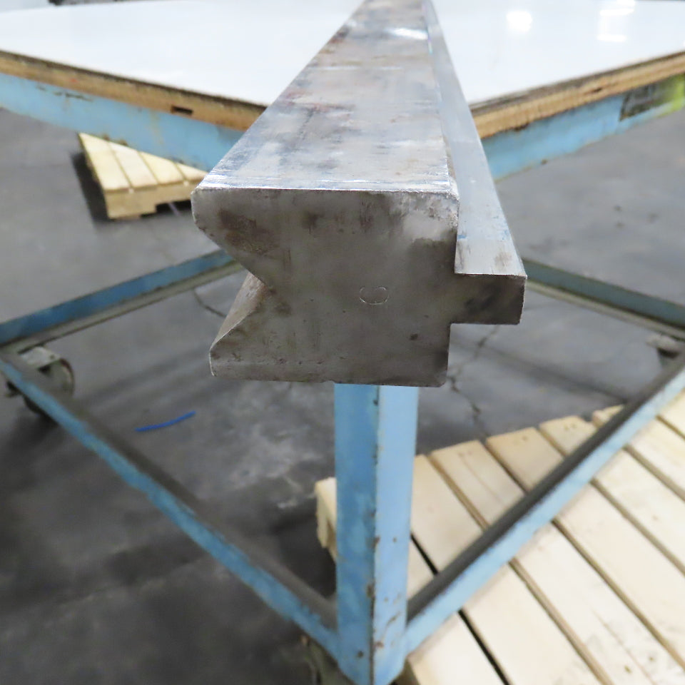 1-15/16" x 2-7/8" V-Forming Press Brake Die 1/2" Tang 90° 73" OAL