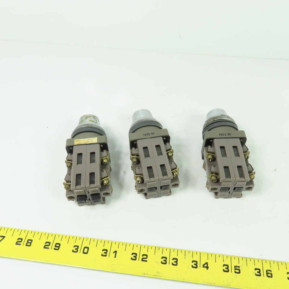 Izumi 41-10569 2 Position Key Selector Switch 125-300VAC Lot Of 3