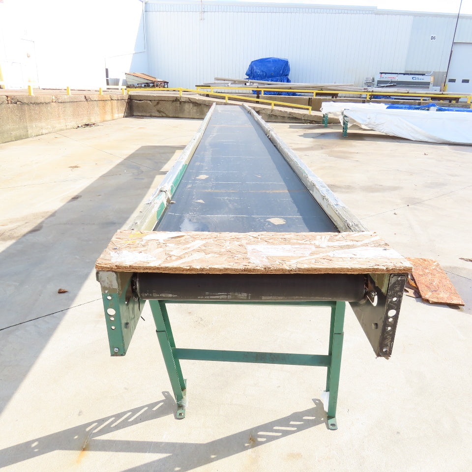 Roach 24" x 30' Light Duty Slide Bed Conveyor 115V 1Ph Adjustable Speed 0-25FPM