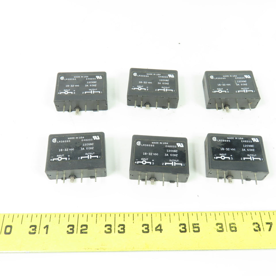 Gordos 0AC24 Relay Module 120VAC 18-32VDC 3A 60Hz Lot Of 6