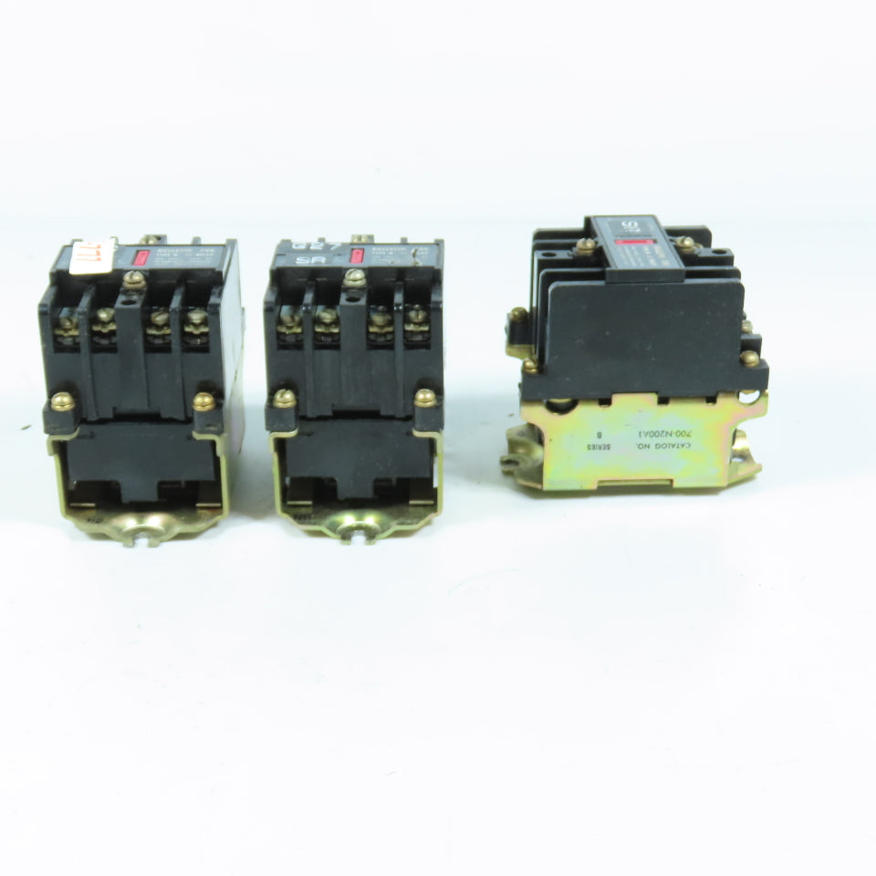 Square D Bulletin 700 700-N200A1 Type M AC Relay 300V Lot of 3
