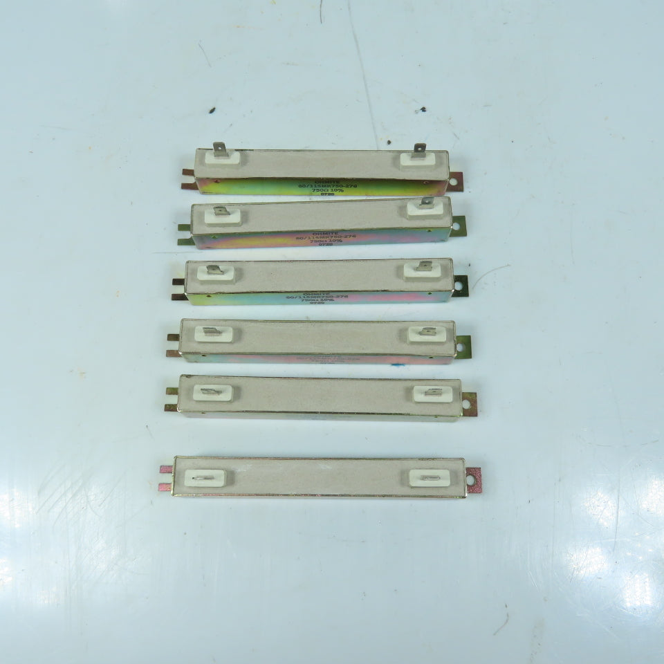 Ohmite 60/115MK750-276 750 Ohm 10% Power Resistors Lot Of 6