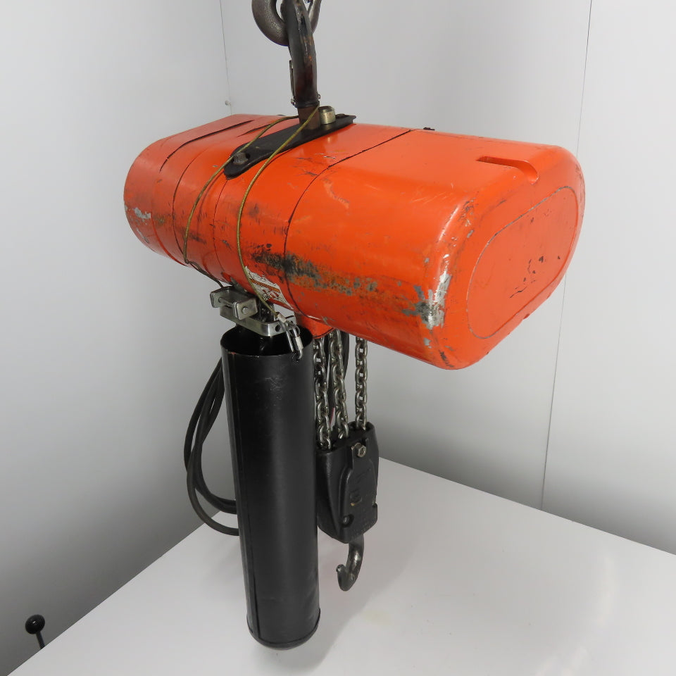 CM Lodestar Model RRT 3 Ton 6000LB Electric Hoist 10' Lift 11FPM 3Ph 230/460V