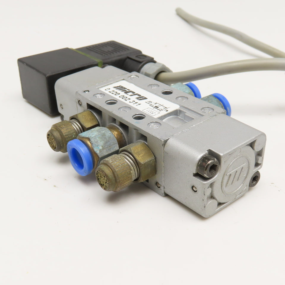 Micro 0 220 002 311 5/2 Position Single Solenoid Air Valve G1/8 24V Coil