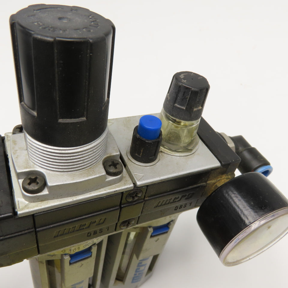 Micro 0 101 003 533 FRL G3/8 Compressed Air Filter Regulator Lubricator
