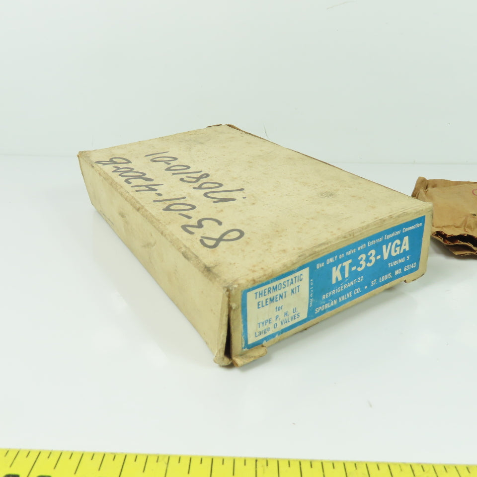 Sporlan Valve KT-33-VGA Expansion Thermostatic Element Refrigerant-22 5' Tubing