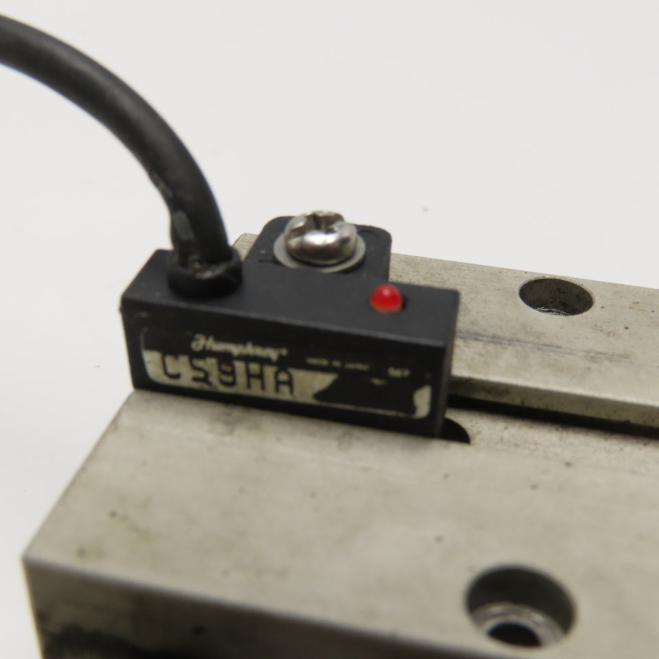 Humphrey 10x1/2 10mm Bore x 1/2" Stroke Twin Rod Cylinder 10-32 Ports