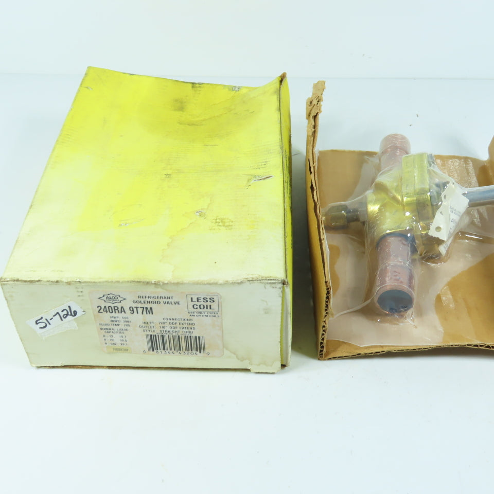 ALCO Controls 240RA 9T7M Refrigerant Solenoid Valve 7/8" ODF