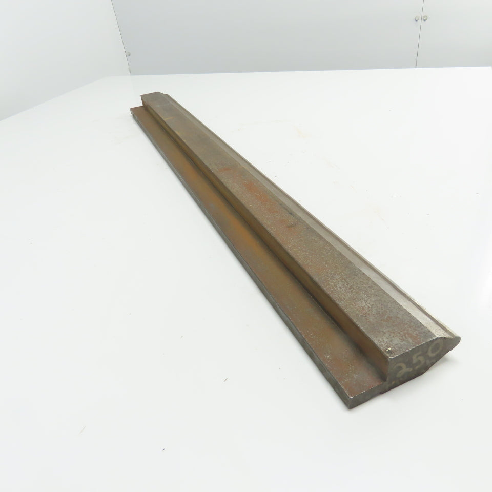 32-7/8" V-Forming Press Brake Die Punch 3-3/4" Tall .250" Radius 1/2" Tang