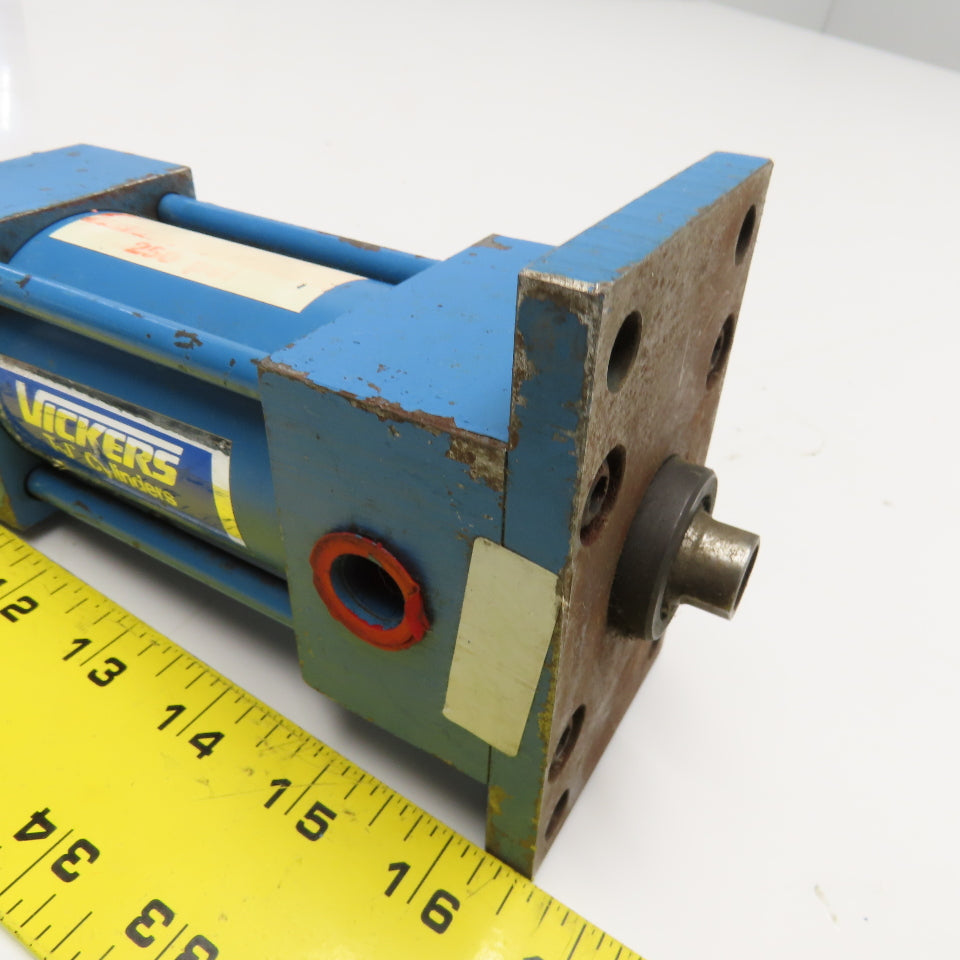 Vickers 2" Bore 2" Stroke Double Acting Double Rod Pneumatic Cylinder