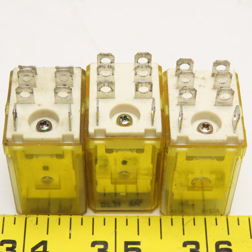 Idec RH2B-U Plug In Relay 24VDC Coil Lot Of 3