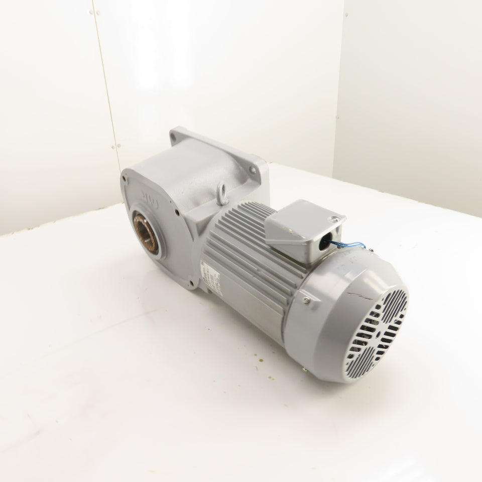 Nissei GTR FSMN-55-25-220 3HP 2.2kW Gear Motor 25:1 Ratio 220V 3Ph 68RPM