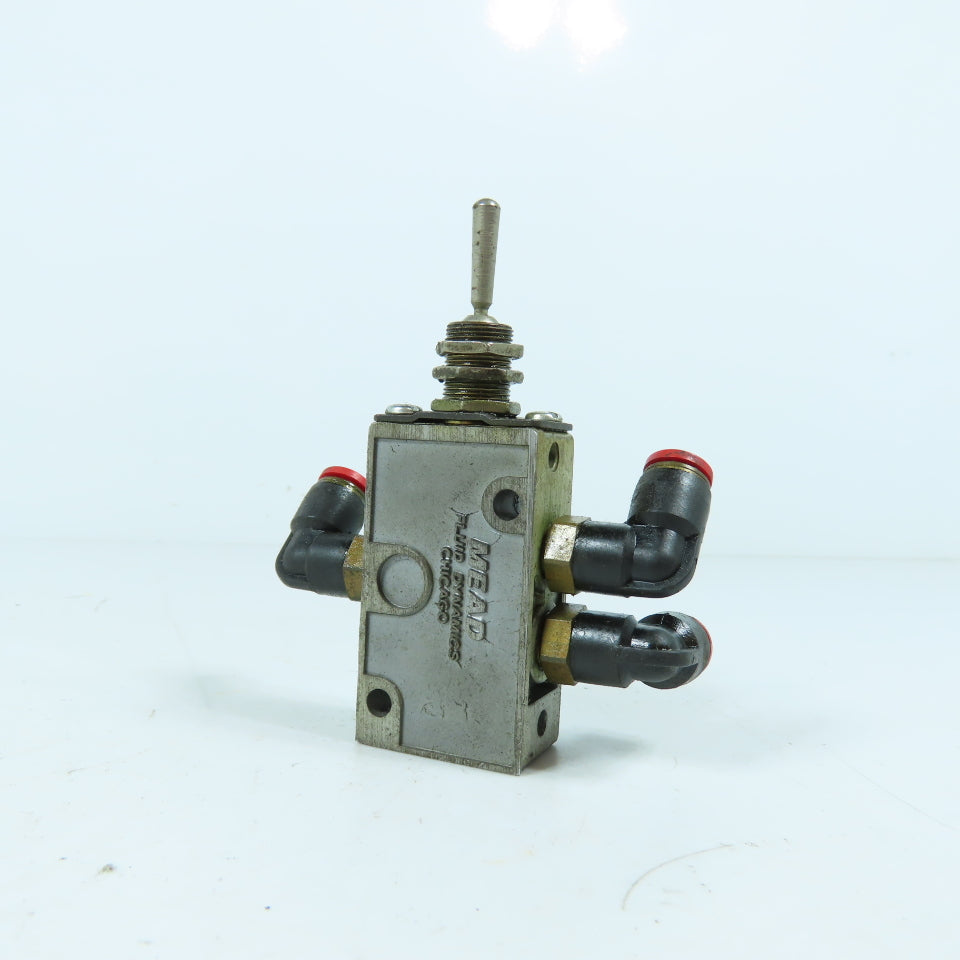 Mead LTV-35 LTV Series Pneumatic Toggle Valve 5-Way 2-Pos 1/8" NPT