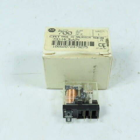 Allen-Bradley 700-HK36A24 Slim Line Plug In Relay 24V AC 50/60HZ Ser A