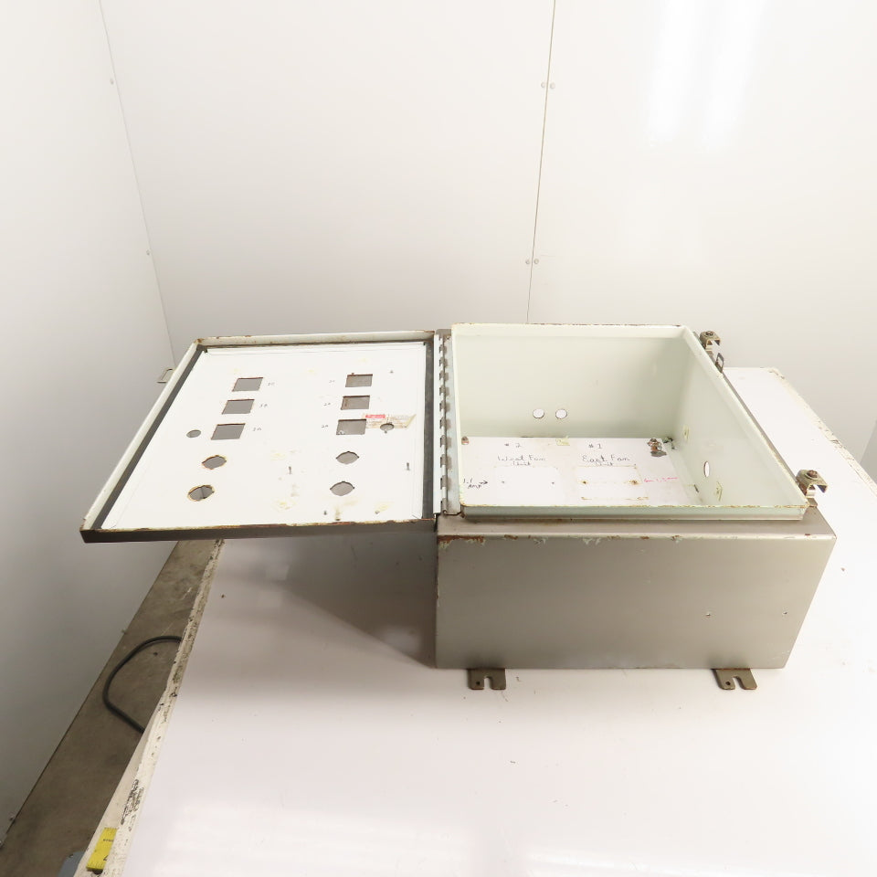 Hoffman A-242010LP Electrical Enclosure 24" x 20" x 10" W/Backplate NEMA 12/13