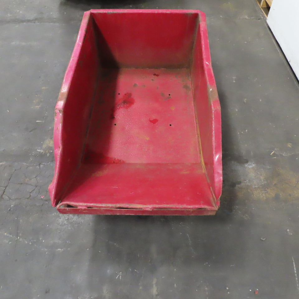Metal Container Crate Bin Scrap Hopper 42"L x 24"W x 15"H Inside