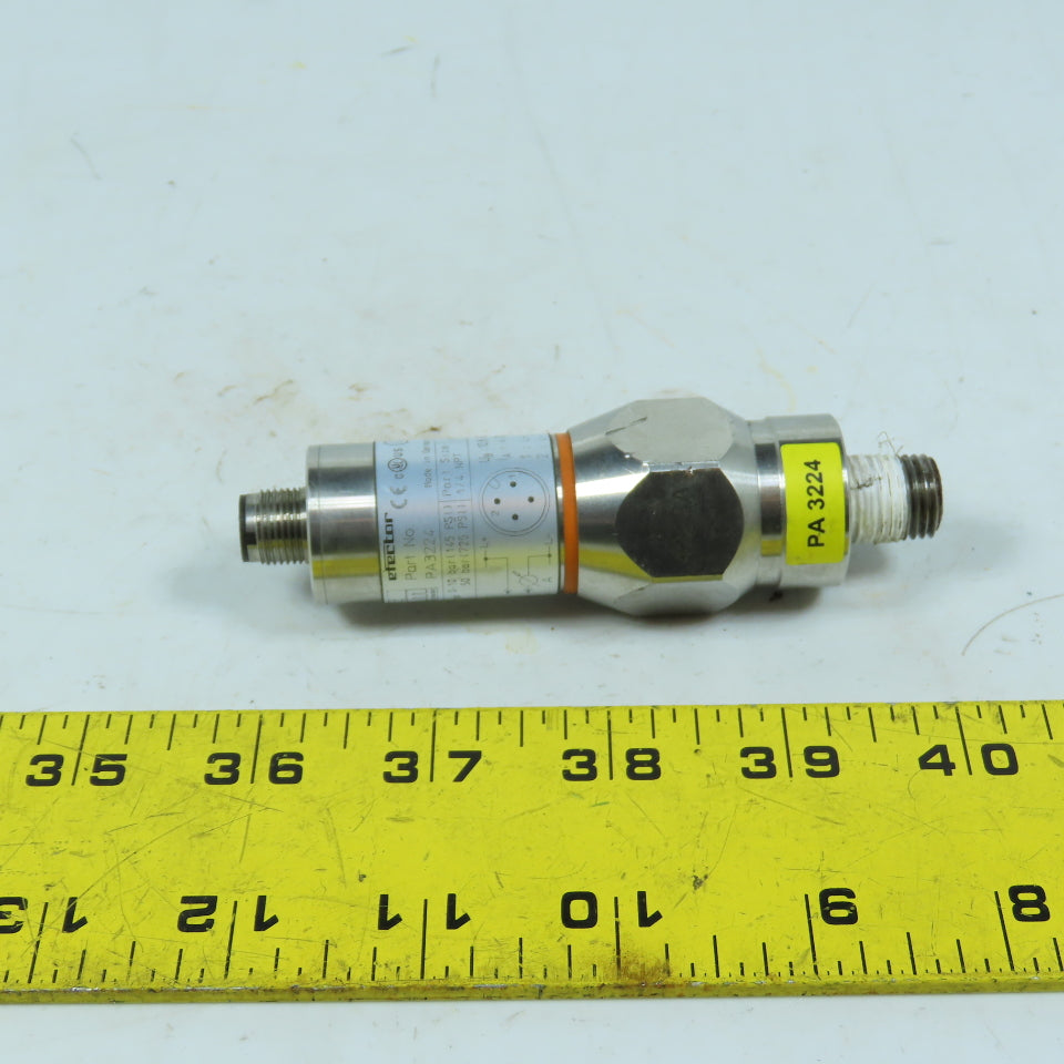 ifm efector PA3224 Pressure Sensor 0-10 bar 145 PSI 4-20mA 1/4 NPT