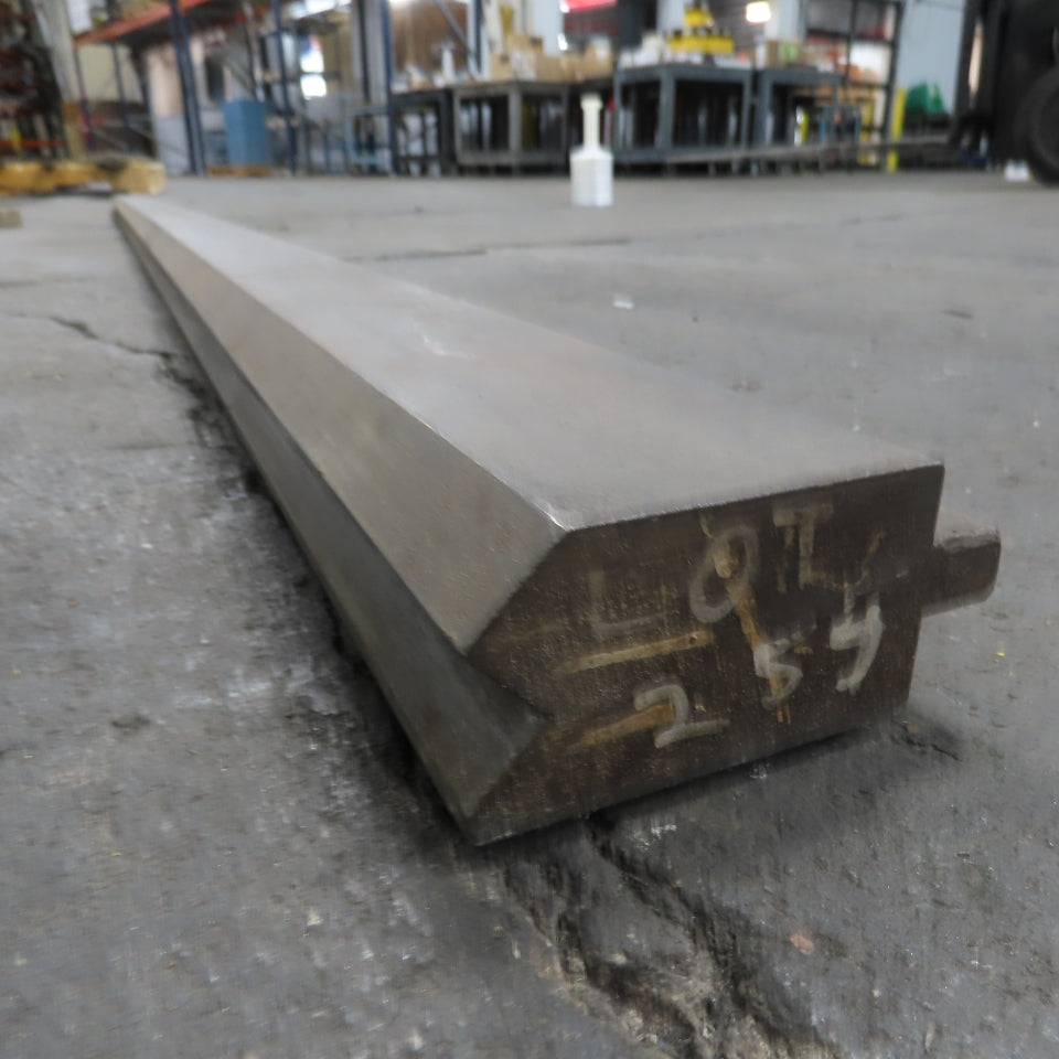 112" Long Press Brake 90° V-Forming Angle Die Block 1/2" Tang 3-3/4" Tall