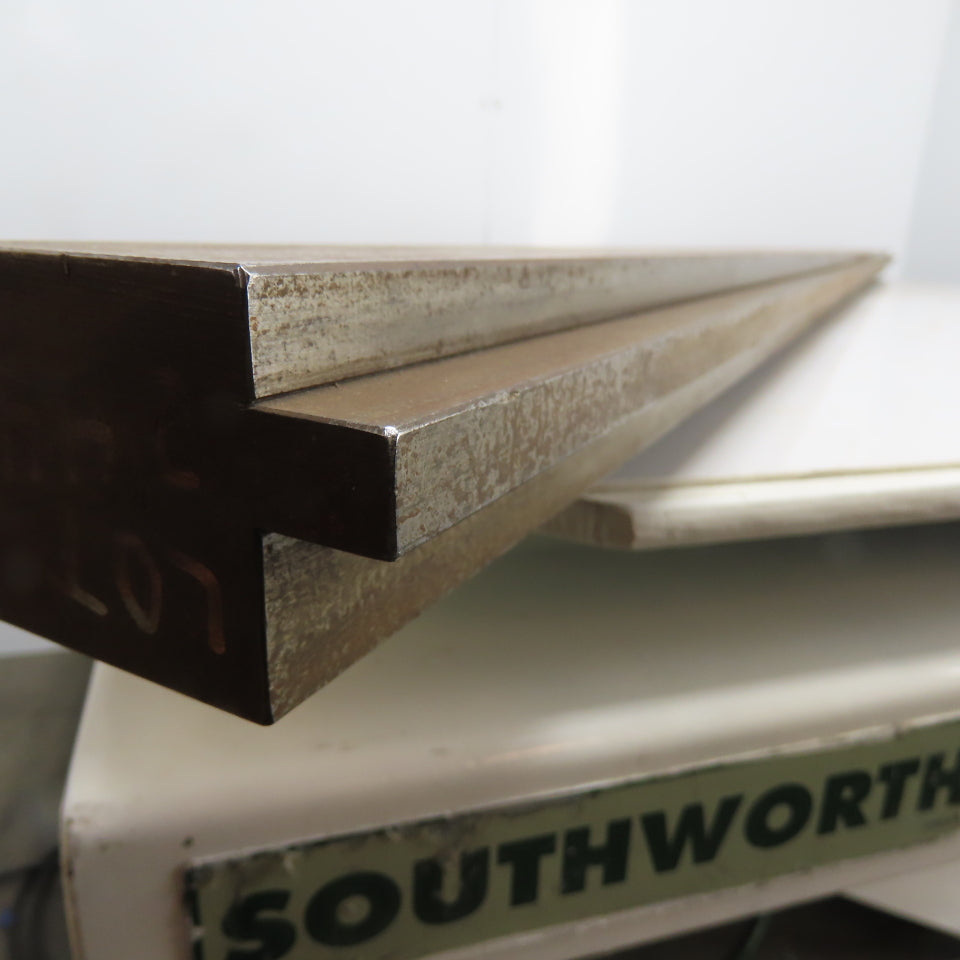 84-5/8" Long Press Brake 90° V-Forming Angle Die Block 1/2" Tang 3-3/8" Tall