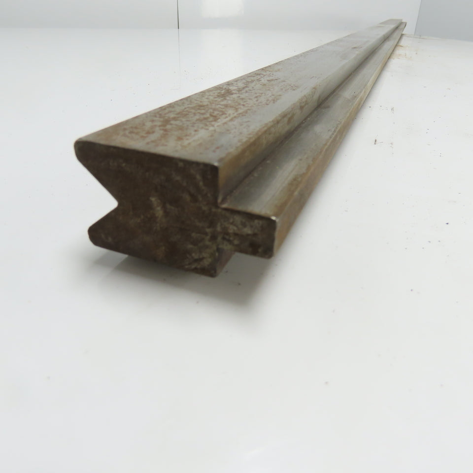 72-1/2" Long Press Brake 90° V-Forming Angle Die Block 1/2" Tang 2-3/8" Tall