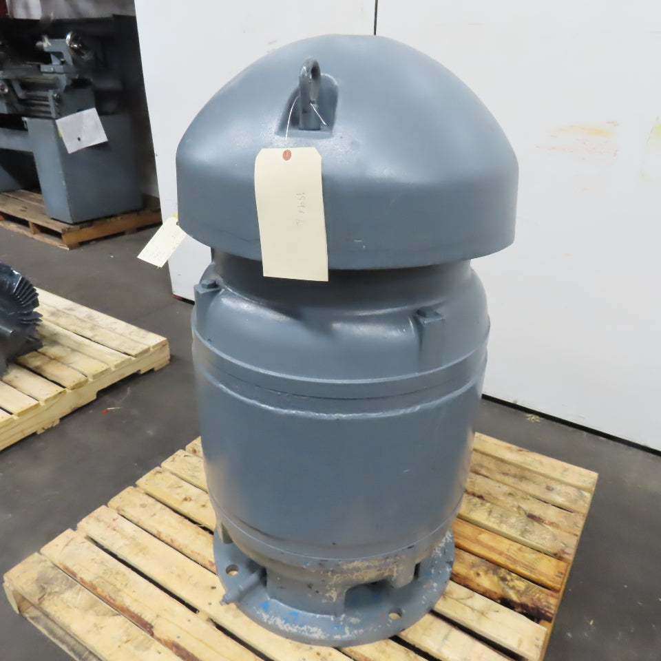 Allis-Chalmers HS0 100HP Vertical Induction Motor 220/440V 3Ph 1760RPM 504P