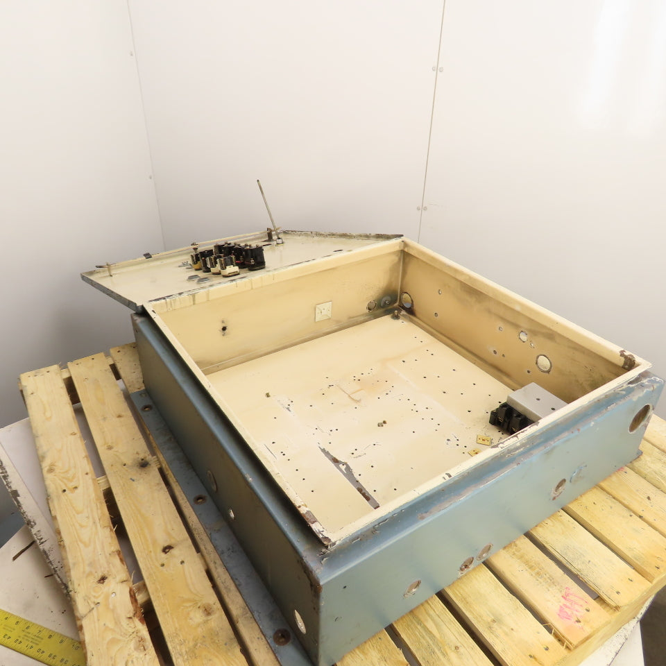 30" x 30" x 8" Electrical Enclosure Control Panel W/Switches Lights & Backplate