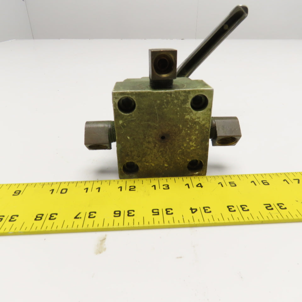 SP Mfg. RP3/8 4/3 Way Manual Hydraulic Diverter Selector Valve