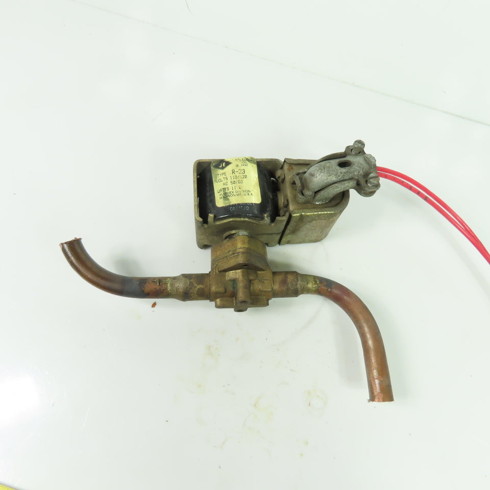 Jackes-Evans Fluidex Division RB3S4 Refrigerant Solenoid Valve 120V 300 MOPD