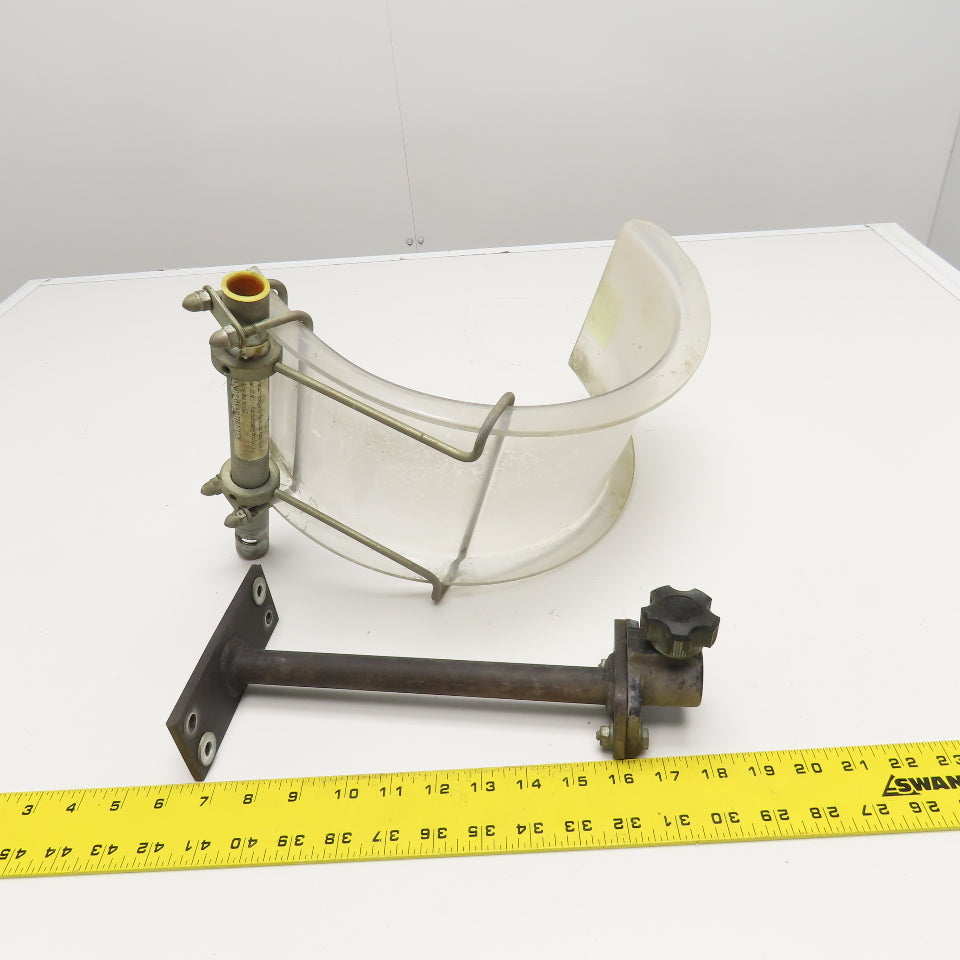 Lexan Lathe Chip Guard 10" Chuck 6" Wide W/ Mount