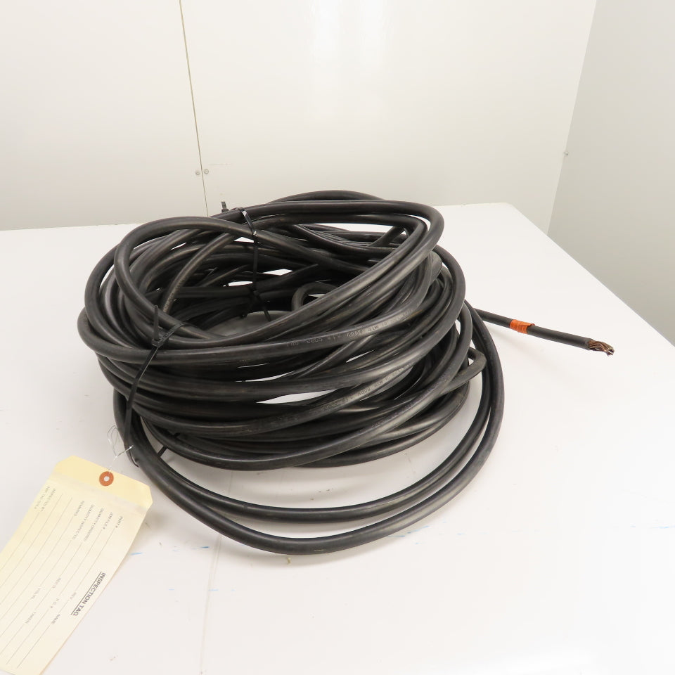 2/0 AWG THW/MTW Electrical Wire Cable 600V Black 90' Long