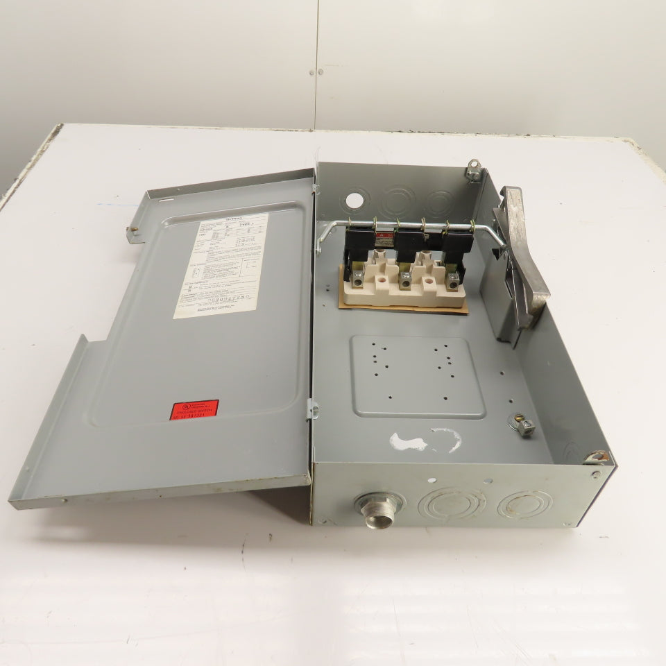Siemens NF353 3-Pole Non-Fusible Heavy Duty Disconnect Safety Switch 100A 3PH
