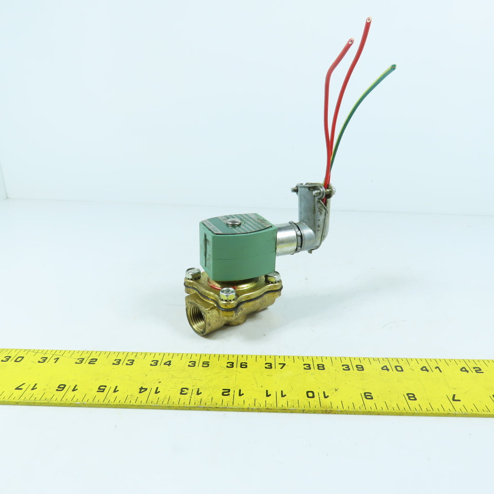 ASCO 8210G002E Red-Hat II Solenoid Valve 1/2" NPT 120VAC 5-200 PSI