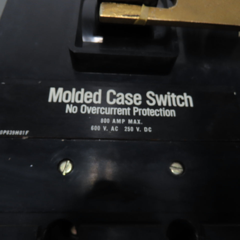 Westinghouse CNB 800A Circuit Breaker Safety Disconnect Switch 600VAC 250VDC