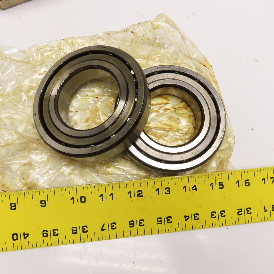 NSK 7212A 60mm x 110mm x 22mm Precision Angular Ball Bearing Matched Set