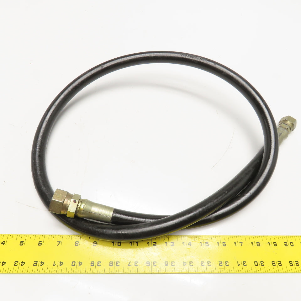 Parker 1/2" Hydraulic Hose 5/8" x 3/4" Female JIC Swivel Ends 63"
