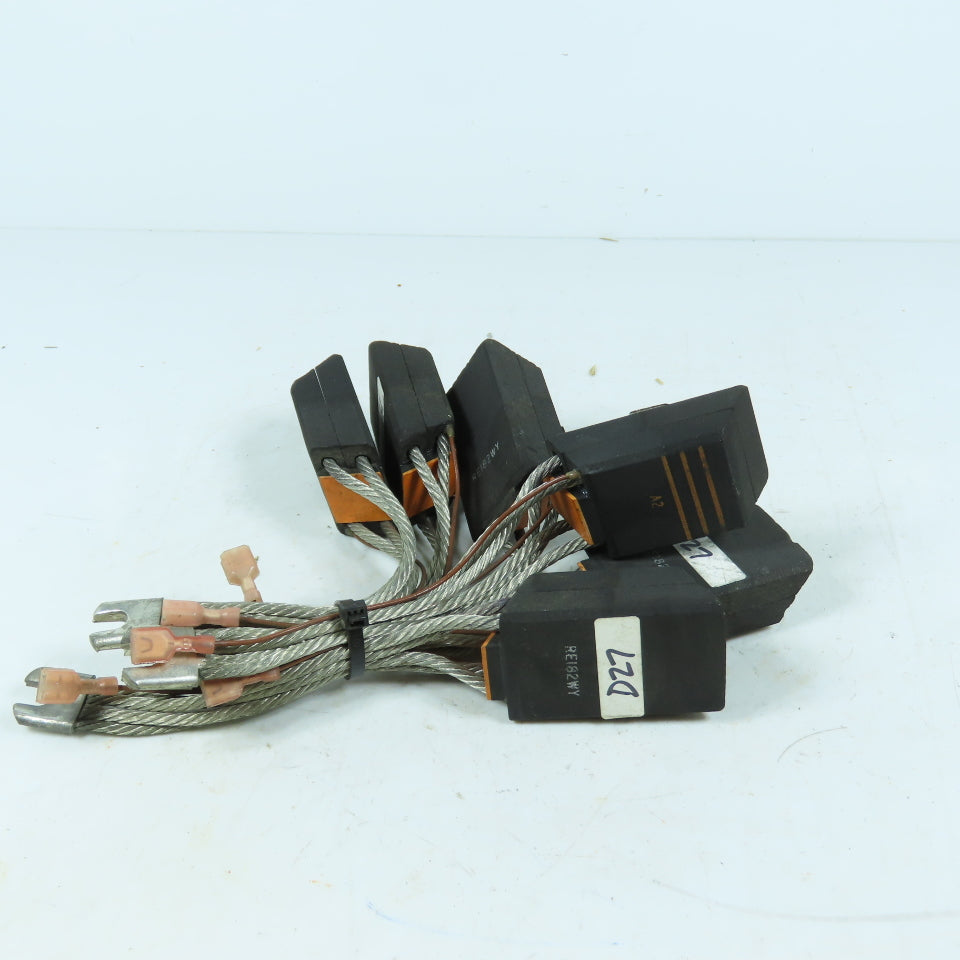 Schunk RE182WY Carbon Brushes D27 Wire Leads 1.625" x 7/8" Lot of 6