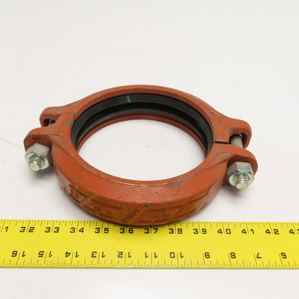 Victaulic Zero-Flex 07 6" Split Coupling Green Gasket