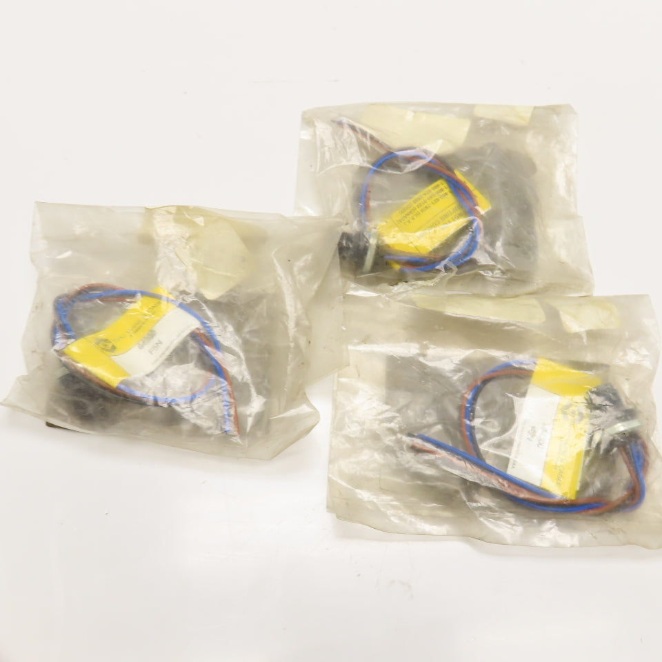 TPC Wire & Cable 64300 3 Pole Male Micro Quick Connect Cord Assembly 1' Lot Of 3